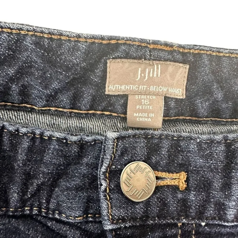 J. Jill Authentic Fit Below Waist Blue Jeans size 16P